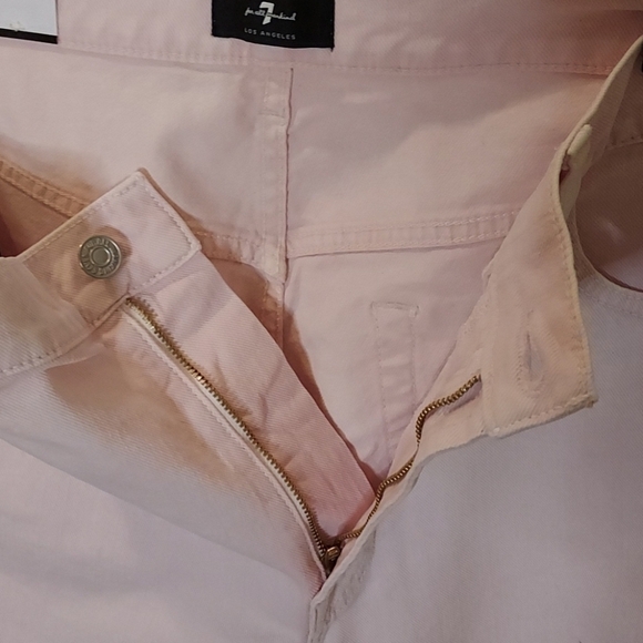 7 For All Mankind High Waist Straight Leg Cropped - Picture 8 of 15